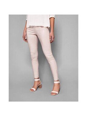 NWT Ted Baker Katarie Coated Skinny Jeans, Baby Pink, size 25